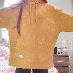 oversized medium women's mustard yellow Nike hoodie